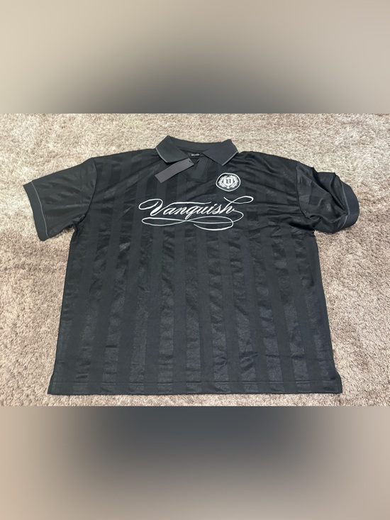 Vanquish Other - VANQUISH BLACK OVERSIZED BOXY FOOTBALL JERSEY